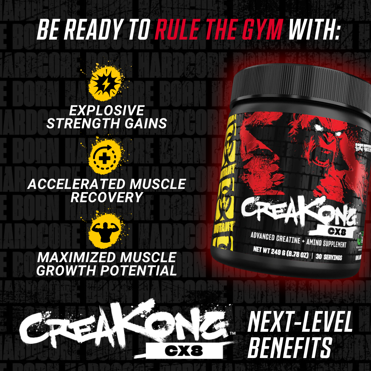 Mutant, CREAKONG & CX8 Creatine Complex - Ultimate Sup Singapore