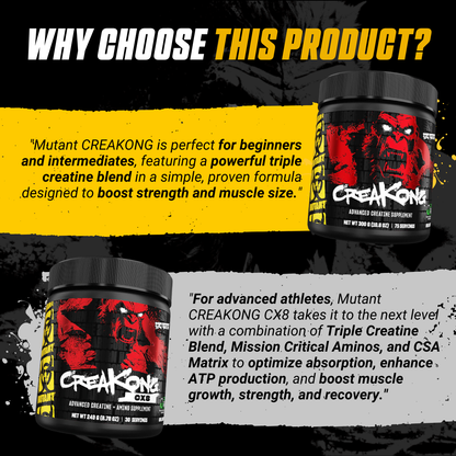 Mutant, CREAKONG & CX8 Creatine Complex - Ultimate Sup Singapore