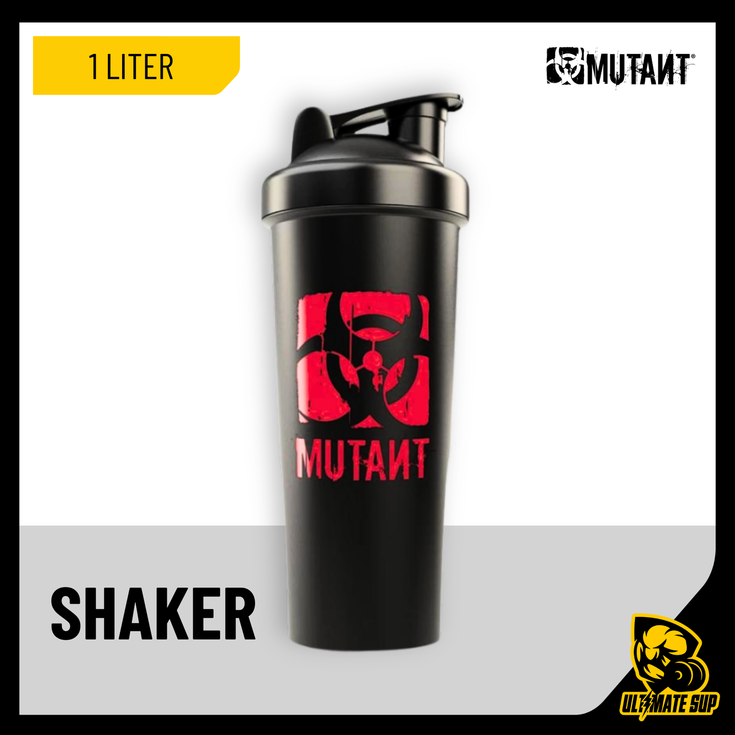 Mutant, Deluxe All-In Shaker Cup, 1 Liter - Ultimate Sup Singapore