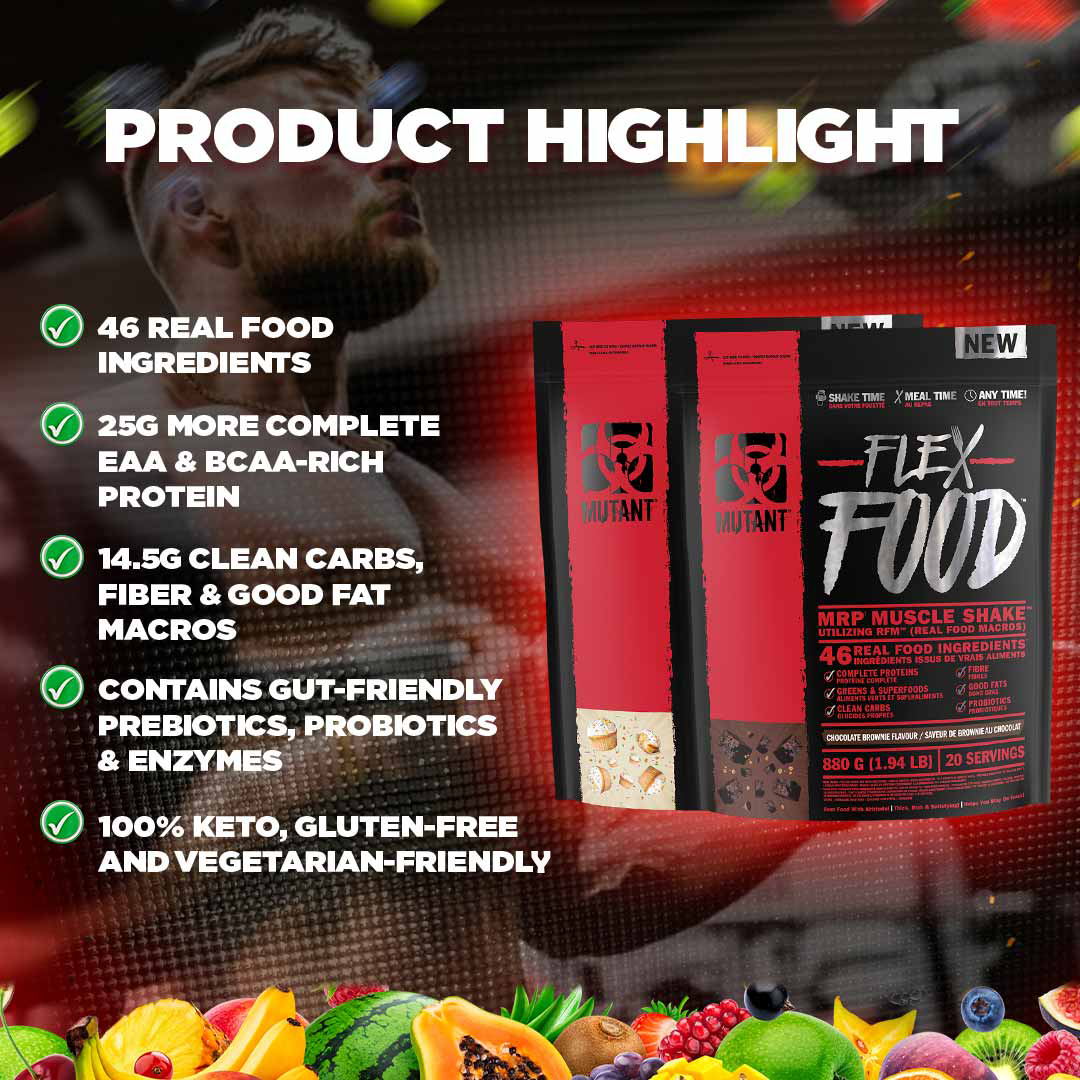 Mutant Flex Food, Meal Replacement, 880g - Ultimate Sup Singapore