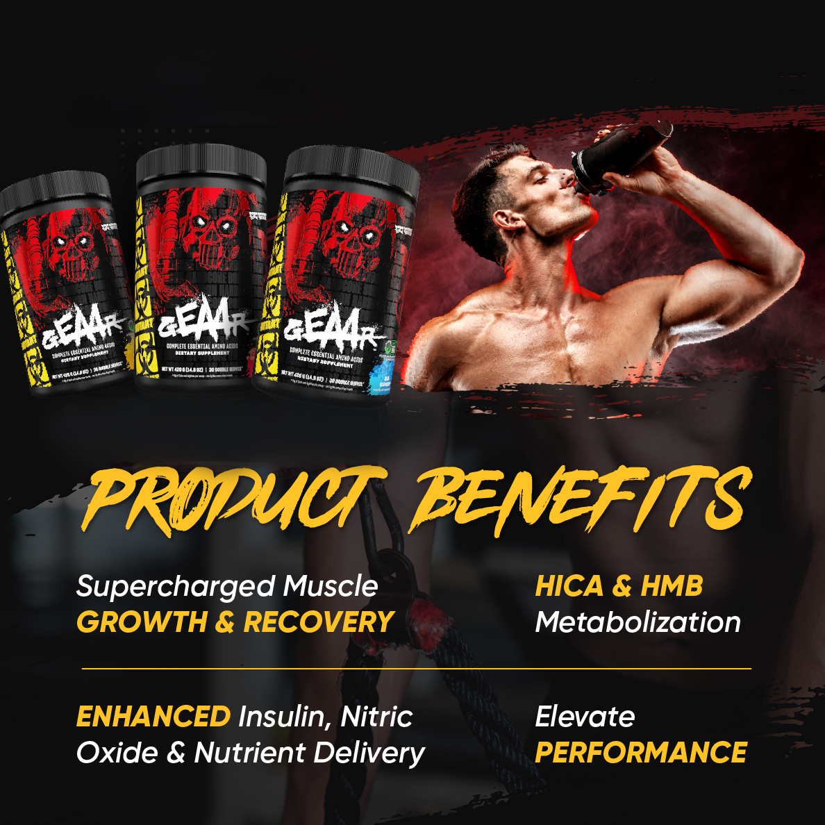 Mutant, GEAAR, Complete Essential Amino Acids, 30 Sers - Ultimate Sup Singapore
