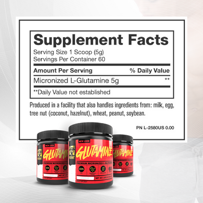 Mutant, GLUTAMINE, Unflavored, 300 g - Ultimate Sup Singapore