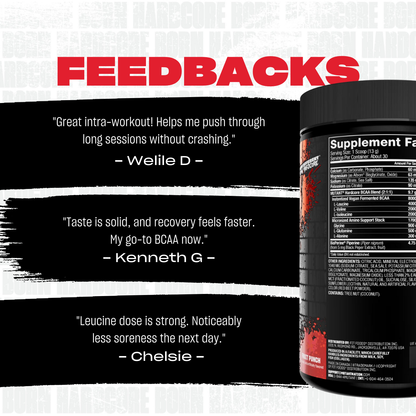 Mutant Hardcore BCAA - Pre, Intra or Post Workout, Hydration & Recovery 390g - Ultimate Sup Singapore