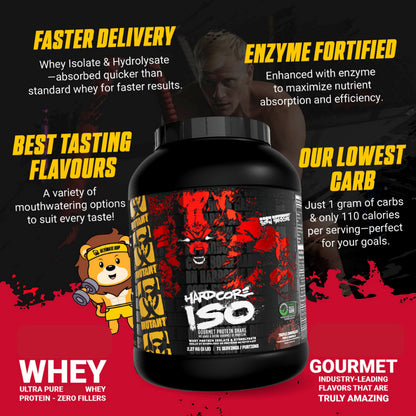 Mutant, Hardcore Iso (The Gourmet Standard) - Whey Isolate, 5 lbs - Ultimate Sup Singapore