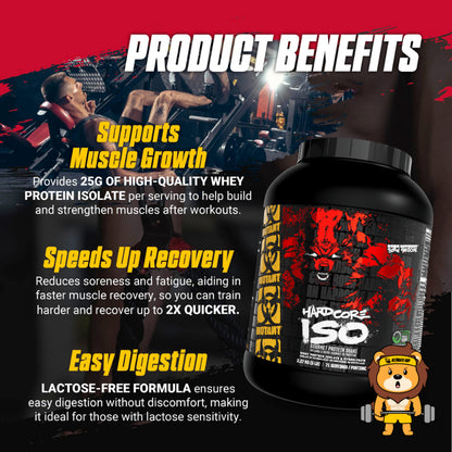 Mutant, Hardcore Iso (The Gourmet Standard) - Whey Isolate, 5 lbs - Ultimate Sup Singapore