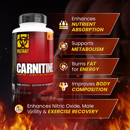 Mutant, L-Carnitine – Fat Burner, 90 Caps - Ultimate Sup Singapore
