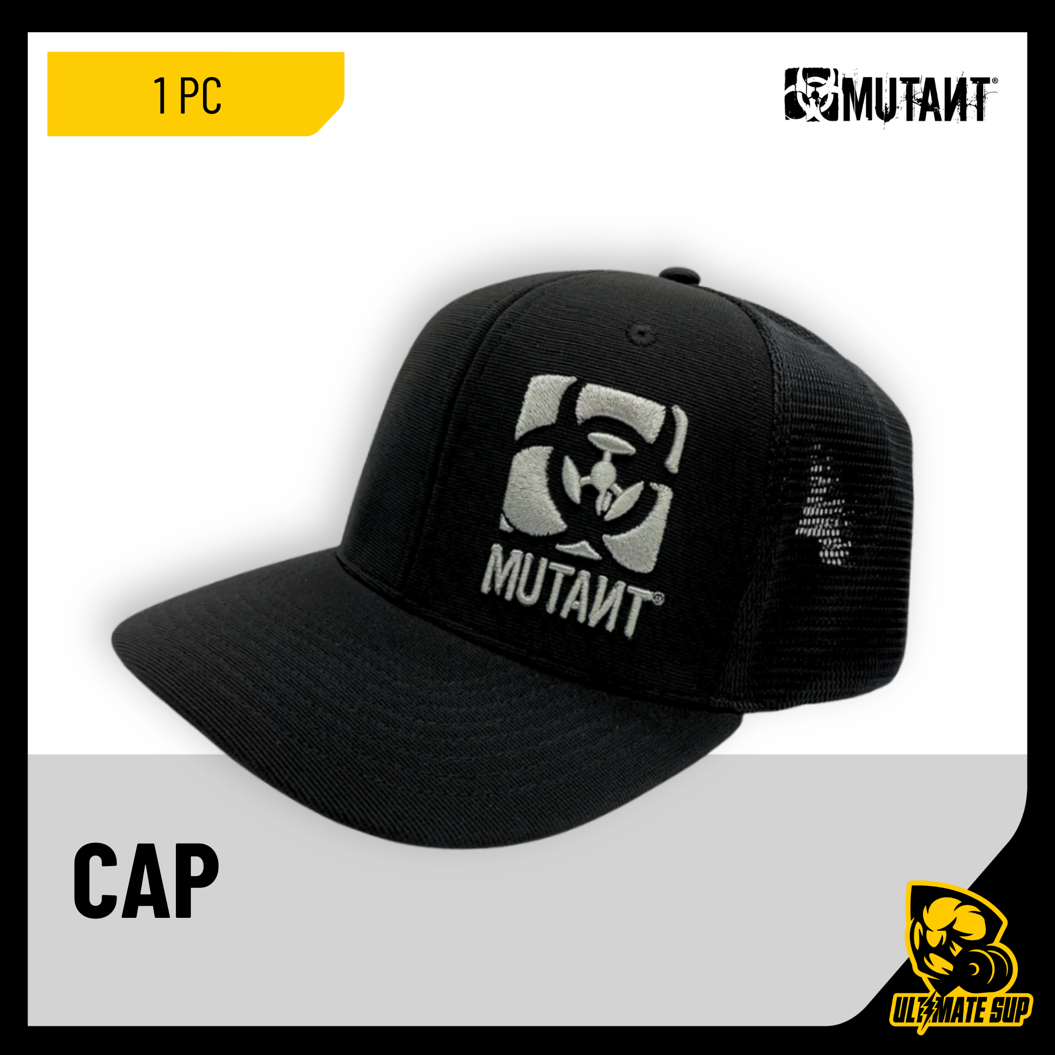 Mutant, Legacy Black Snapback Cap, Various Colors, 1pc - Ultimate Sup Singapore