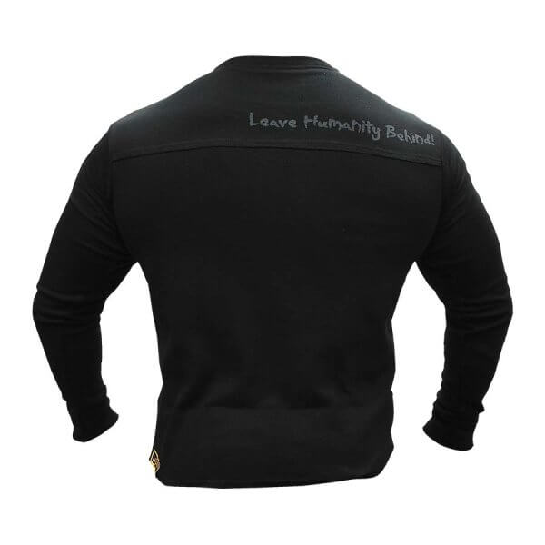 Mutant, Long Sleeve Thermo Sweater – Leave Humanity Behind, Black - Ultimate Sup Singapore