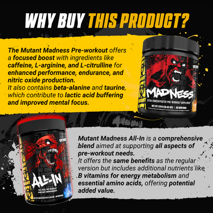 Mutant, Madness & Madness All-In, 225-504g - Ultimate Sup Singapore