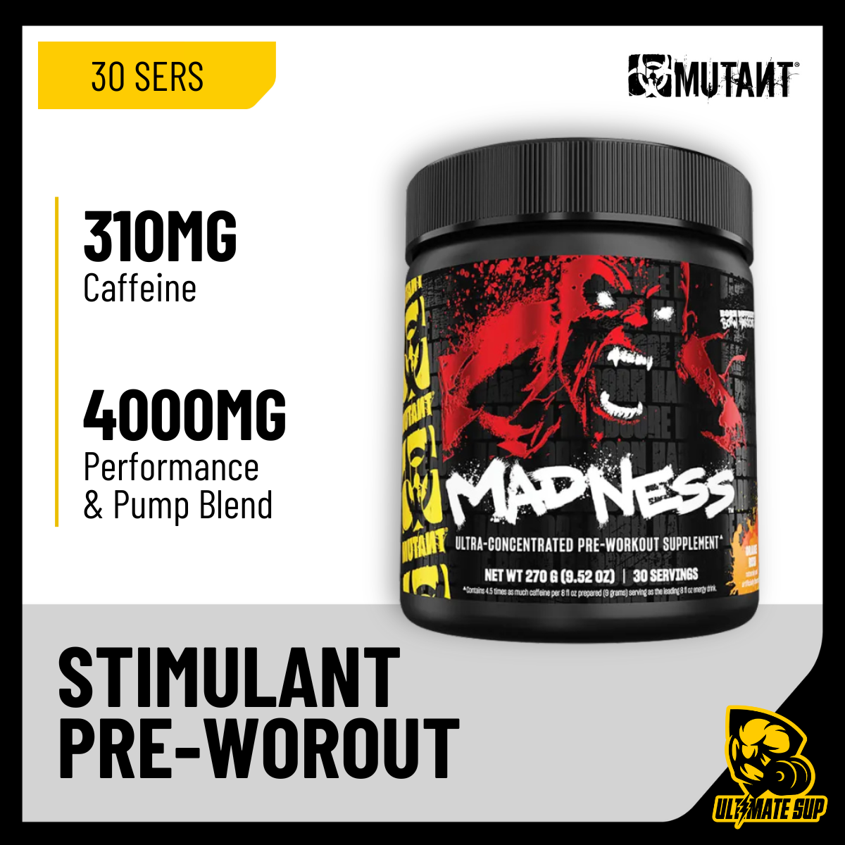 Mutant, Madness & Madness All-In, 225-504g - Ultimate Sup Singapore