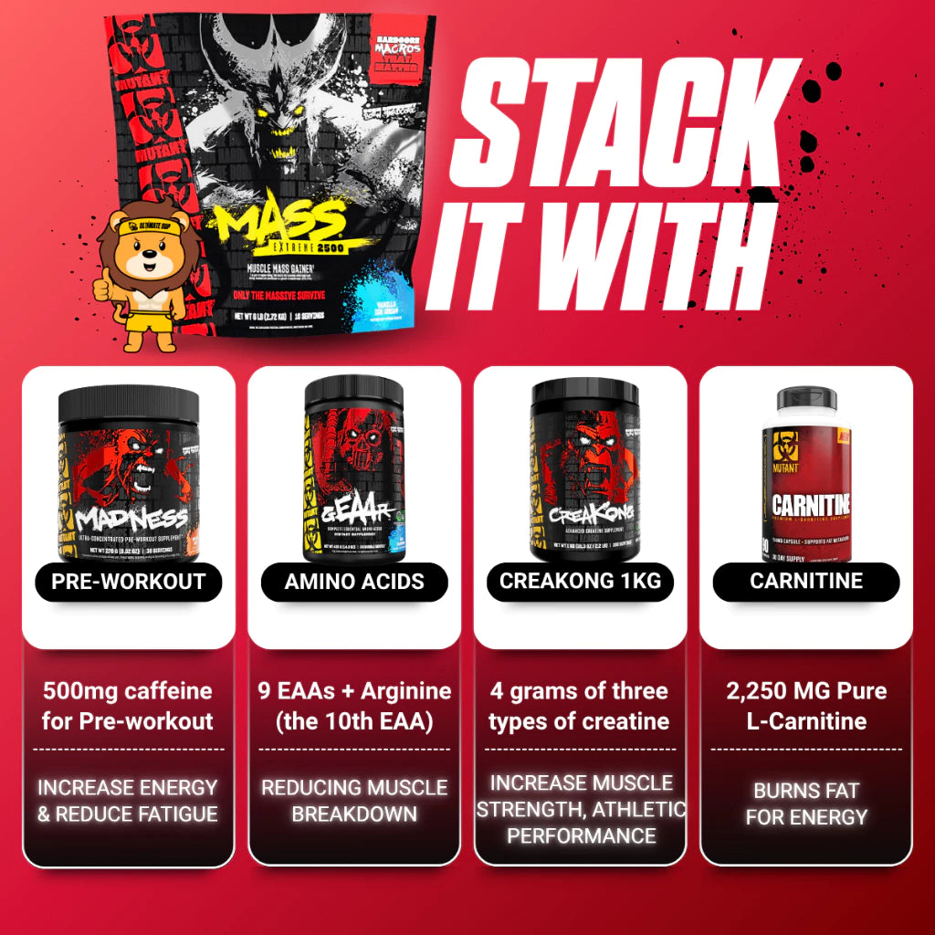 Mutant, Mass Extreme 2500, 2.2-20 lbs - Ultimate Sup Singapore