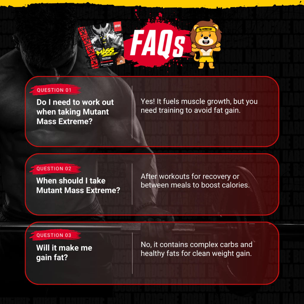 Mutant, Mass Extreme 2500, 2.2-20 lbs - Ultimate Sup Singapore