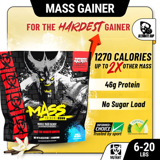 Mutant, Mass Extreme 2500, 2.2-20 lbs - Ultimate Sup Singapore