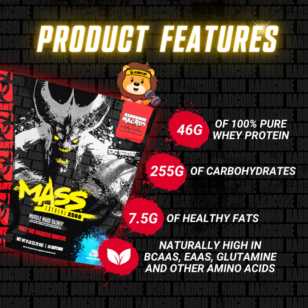 Mutant, Mass Extreme 2500, 2.2-20 lbs - Ultimate Sup Singapore