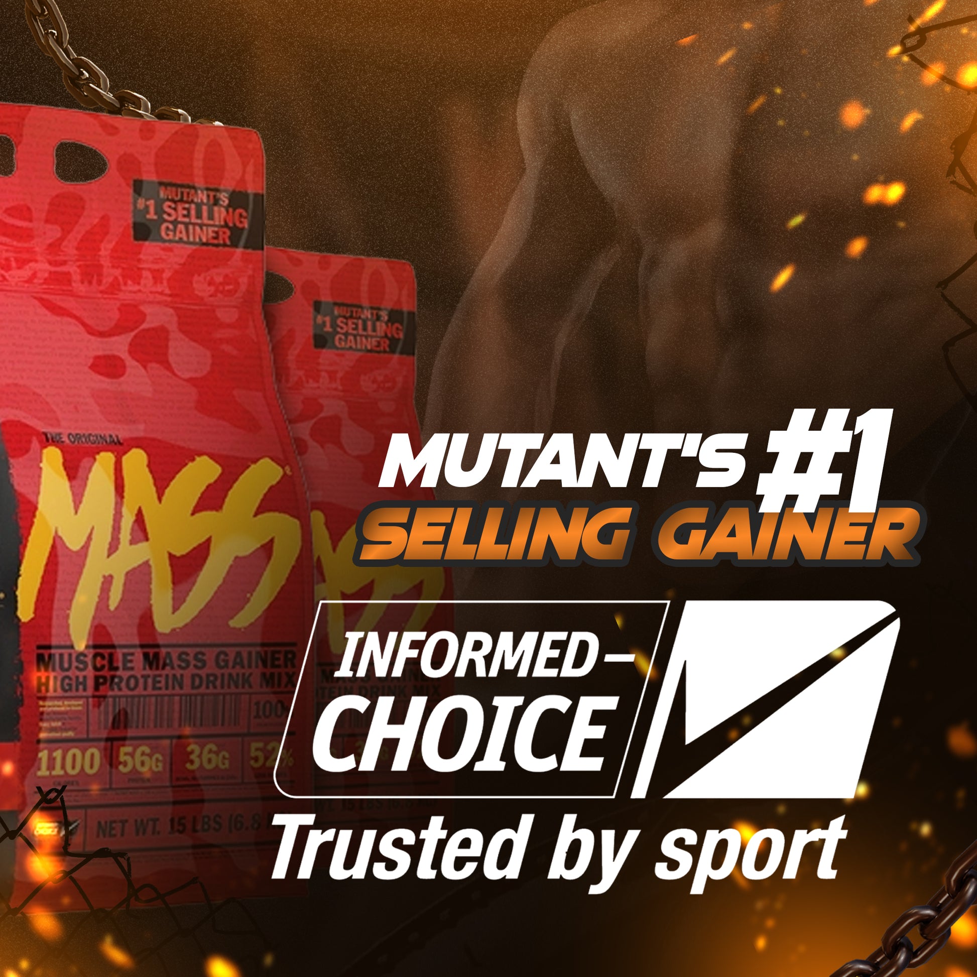Mutant, Mass Muscle Gainer, 5-15 lbs - Ultimate Sup Singapore