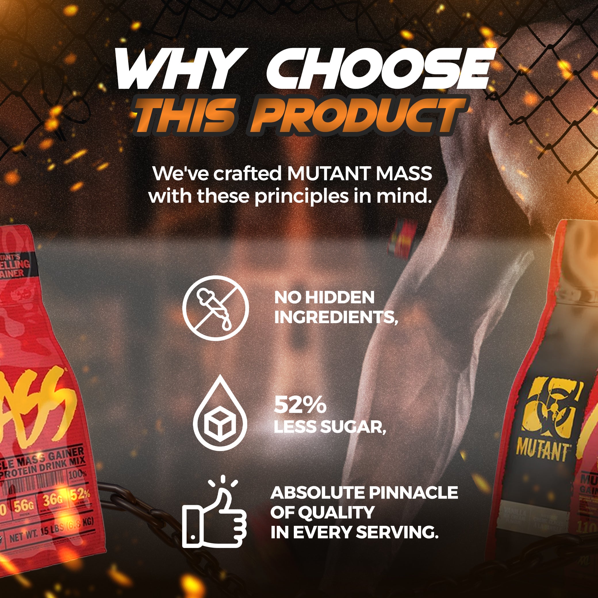 Mutant, Mass Muscle Gainer, 5-15 lbs - Ultimate Sup Singapore