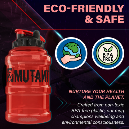 Mutant, Mega Mug Hydration Water Bottle, 2.6 Litre - Ultimate Sup Singapore