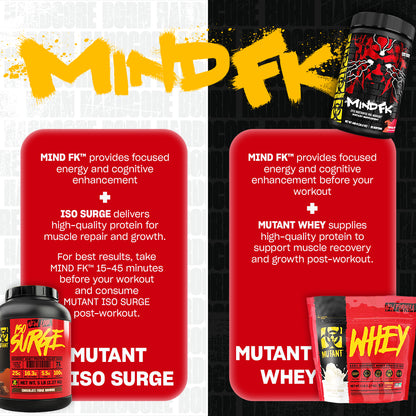 Mutant, Mind FK – Nootropic Pre-Workout, 460g - Ultimate Sup Singapore