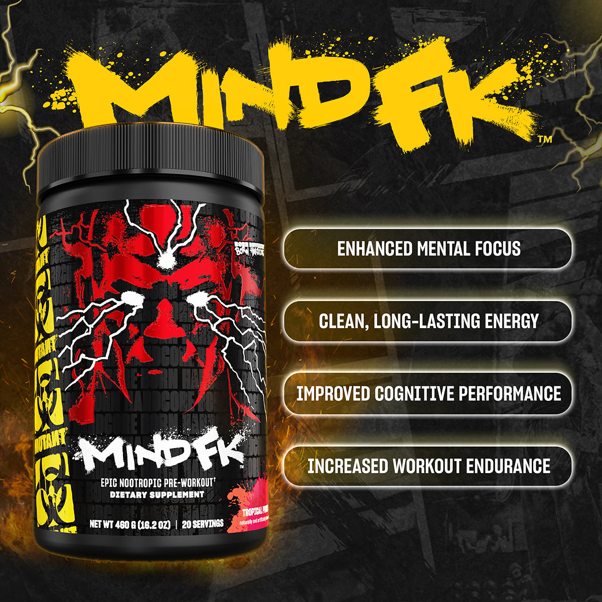 Mutant, Mind FK – Nootropic Pre-Workout, 460g - Ultimate Sup Singapore