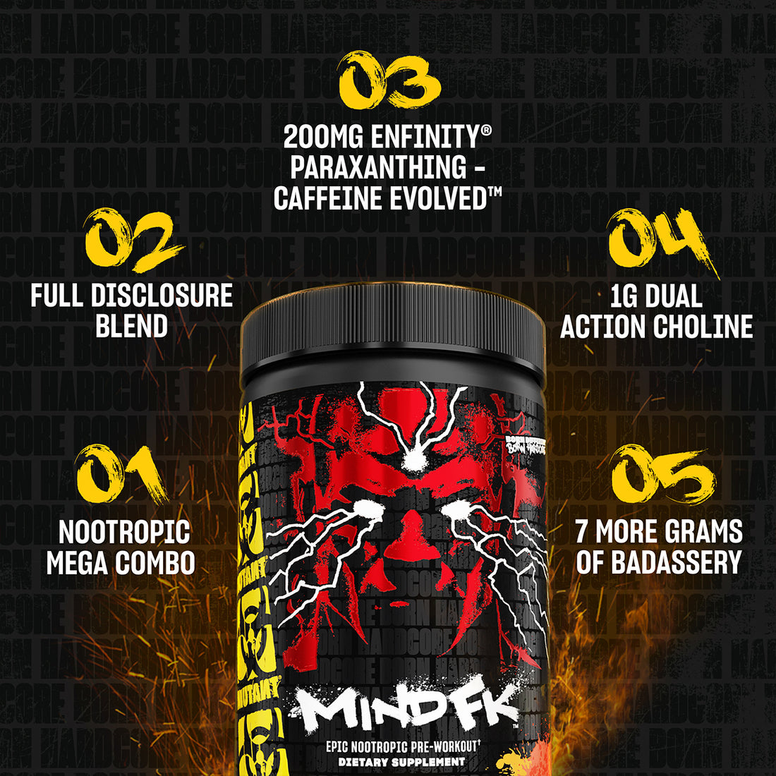 Mutant, Mind FK – Nootropic Pre-Workout, 460g - Ultimate Sup Singapore
