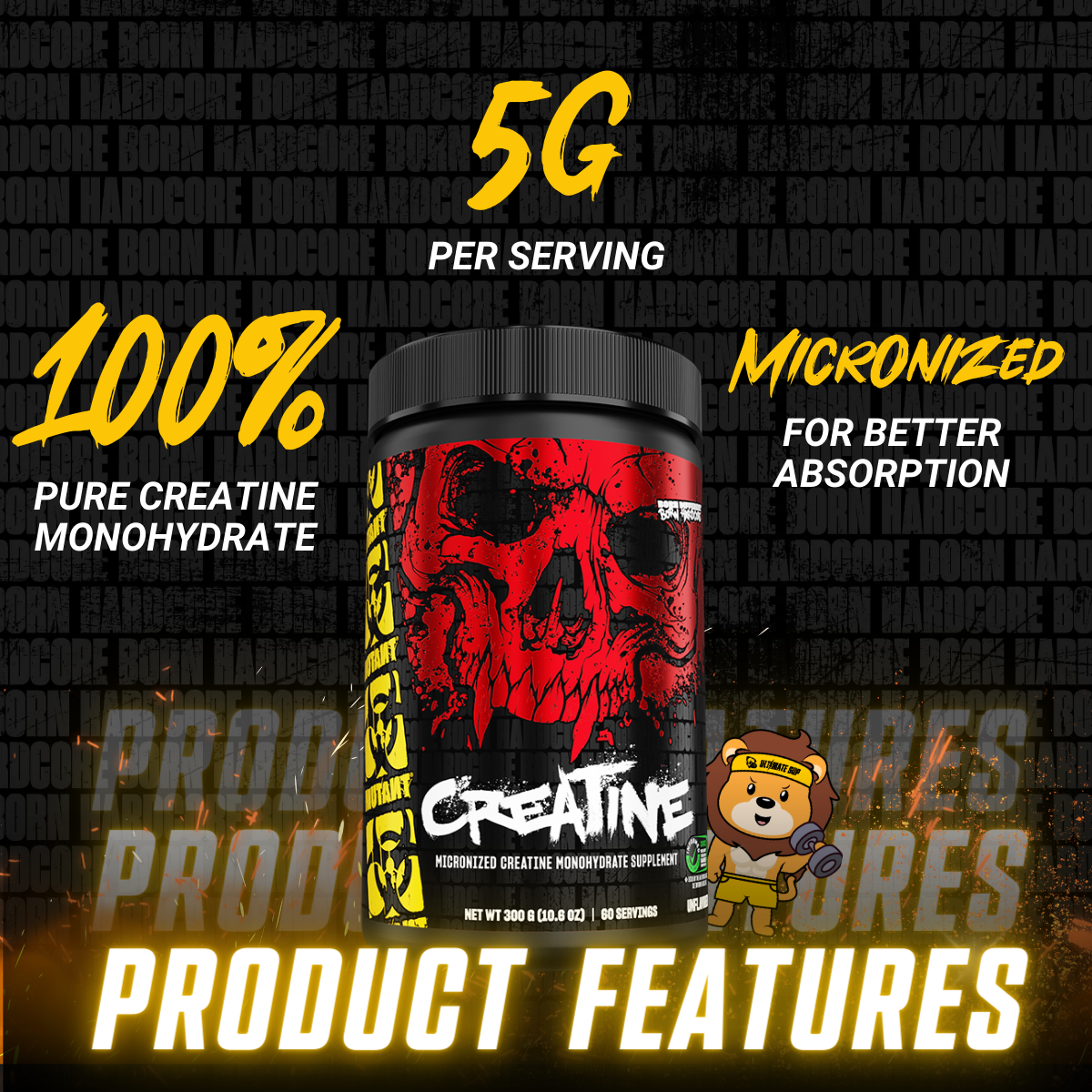 Mutant, Mutant Creatine – Muscle Growth, 300g - Ultimate Sup Singapore