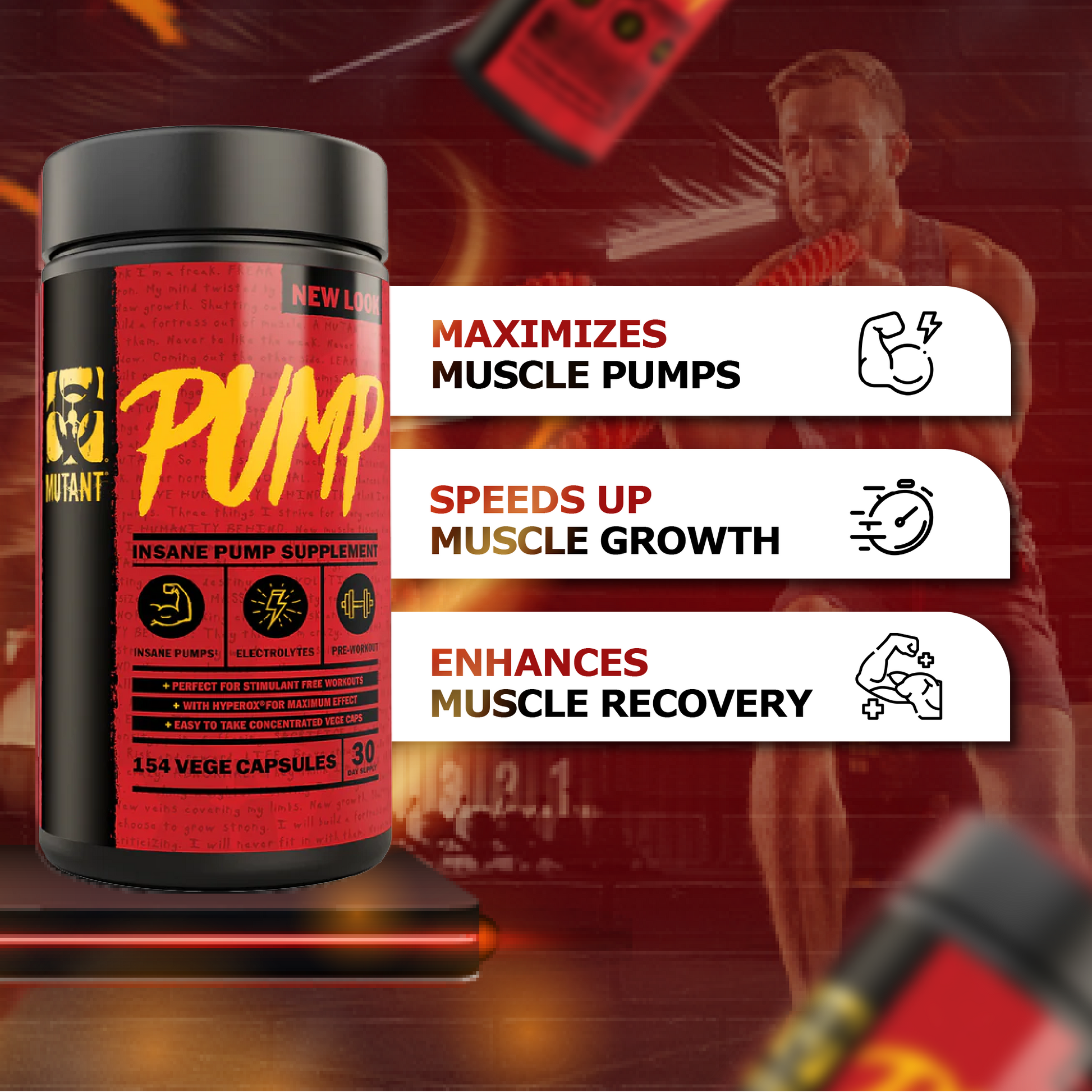 Mutant, PUMP, 154 Capsules - Ultimate Sup Singapore