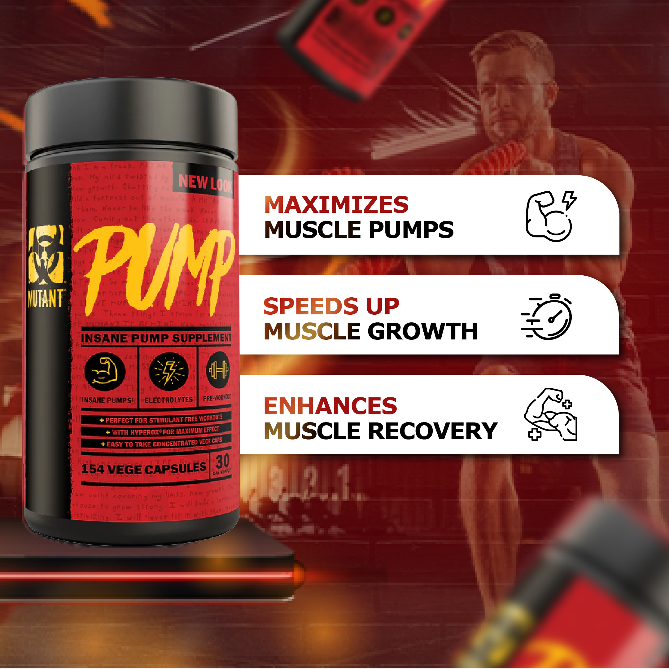 Mutant, PUMP, 154 Capsules - Ultimate Sup Singapore