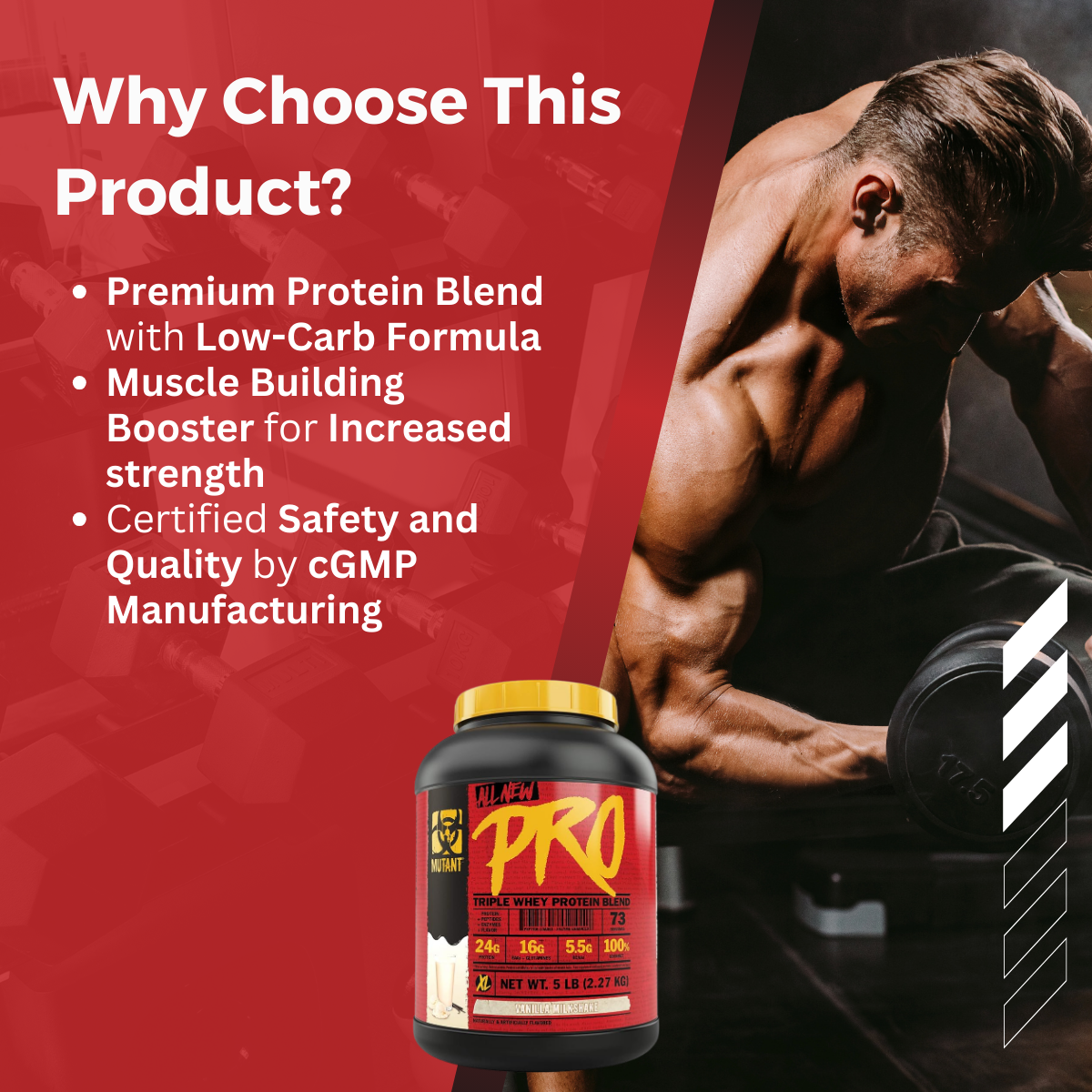 Mutant Pro, Triple Whey Protein, Various Flavors, 5 lb (2.27 kg) - Ultimate Sup Singapore