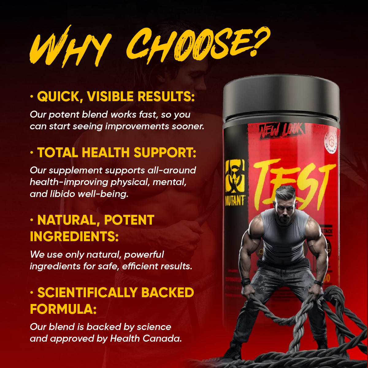 Mutant, TEST Testosterone Booster, 90 Capsules - Ultimate Sup Singapore