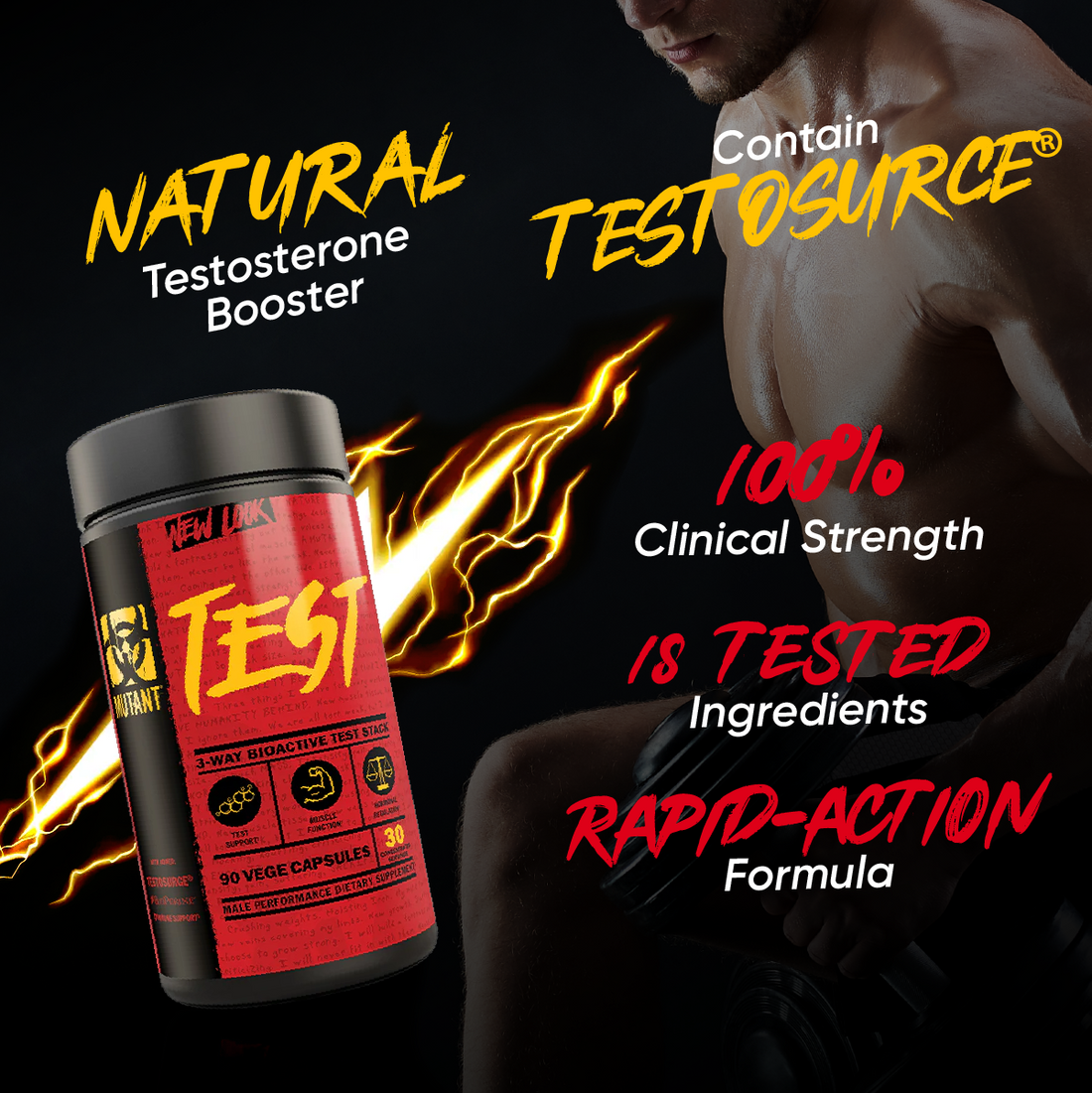Mutant, TEST Testosterone Booster, 90 Capsules - Ultimate Sup Singapore