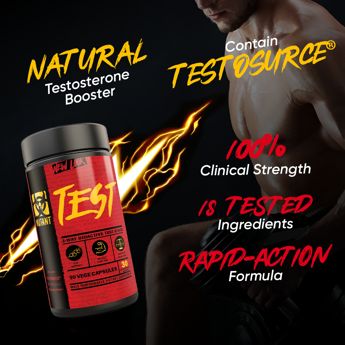 Mutant, TEST Testosterone Booster, 90 Capsules - Ultimate Sup Singapore