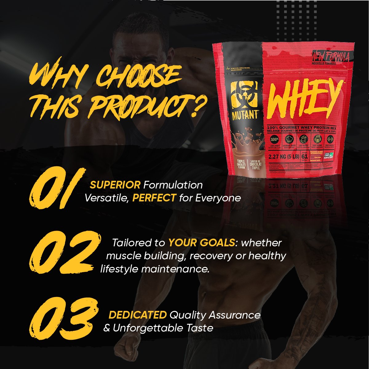 Mutant, Whey Protein Powder, 2-10 lbs - Ultimate Sup Singapore