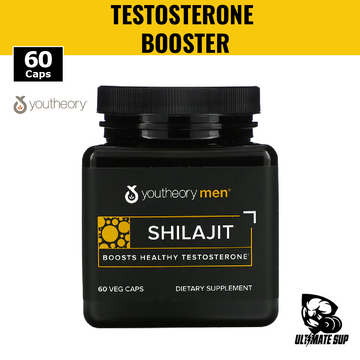 Youtheory, Men, Shilajit, Testosteron Booster, 60 Veg Caps - Ultimate Sup Singapore