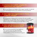 Mutant GLUTAMINE, Muscle Support, Unflavored, 300 g - Ultimate Sup Singapore