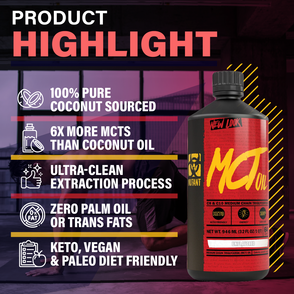 Mutant, MCT Oil, 946ml - Ultimate Sup Singapore