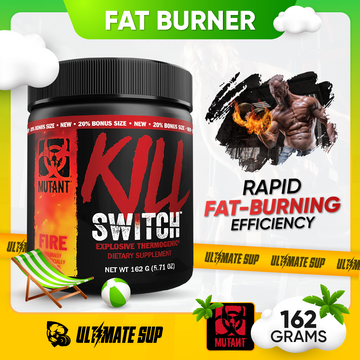 Mutant KILL SWITCH Thermo, Explosive Thermogenic, fat Burner, Fasted Cardio, Burn Energy Drink, 162g - Ultimate Sup Singapore