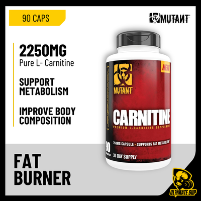 Mutant, L-Carnitine – Fat Burner, 90 Caps - Ultimate Sup Singapore