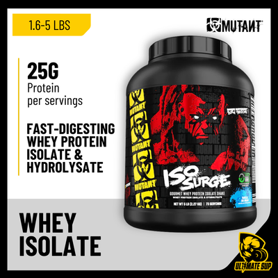 Mutant, ISO Surge Whey Isolate – Pure Protein, 1.6-5 lbs - Ultimate Sup Singapore
