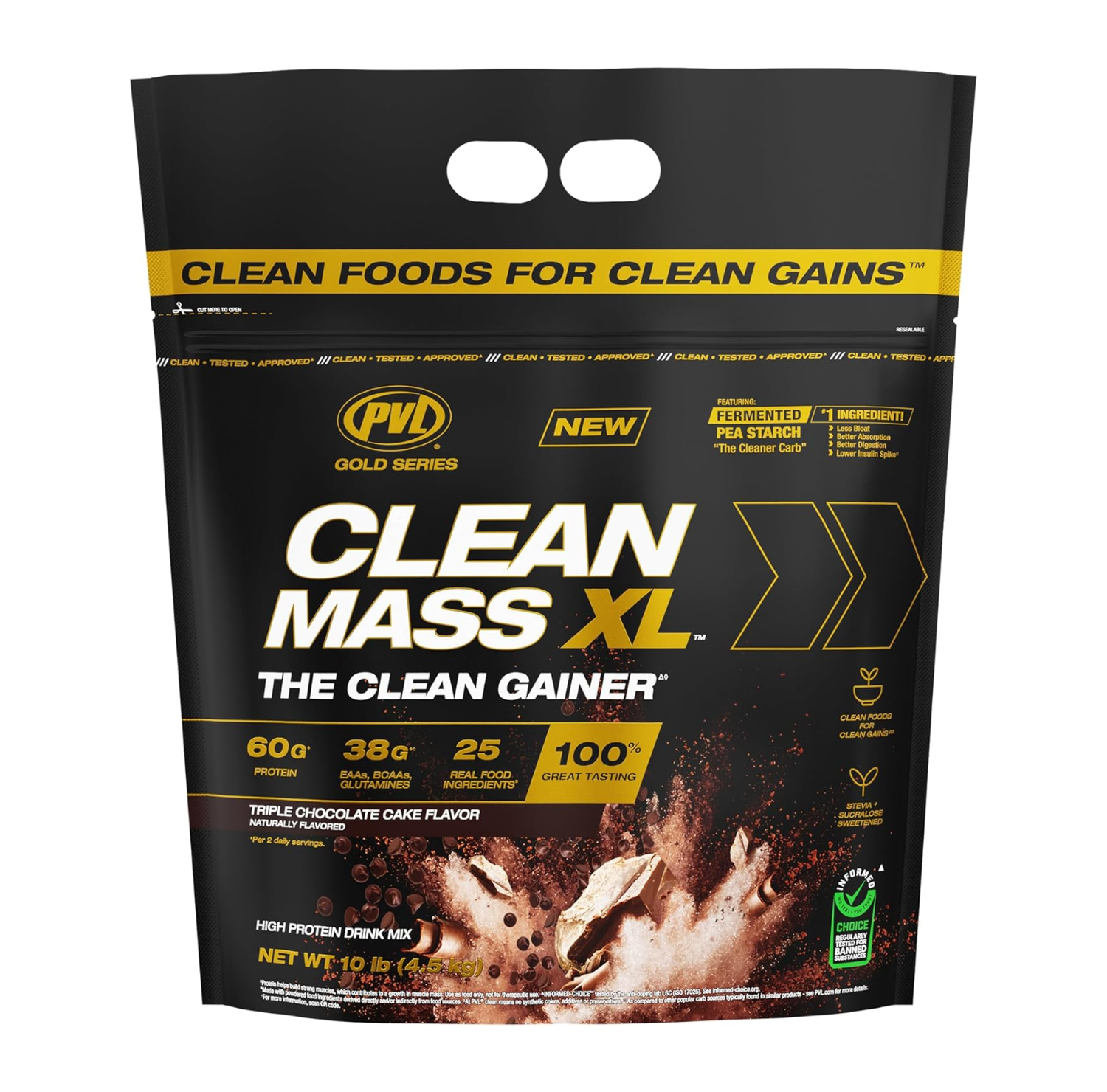 PVL, Clean Mass XL Protein Powder, 5-10 lbs (2.3-4.5 kg) - Ultimate Sup Singapore