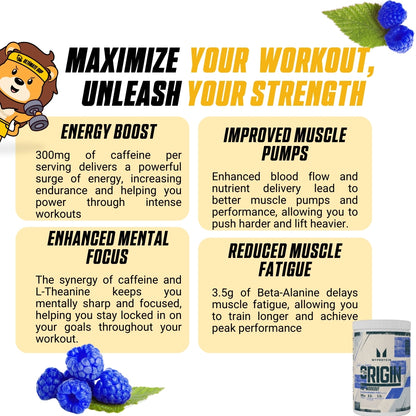 MyProtein, Origin Pre Workout, 60 sers - Ultimate Sup Singapore