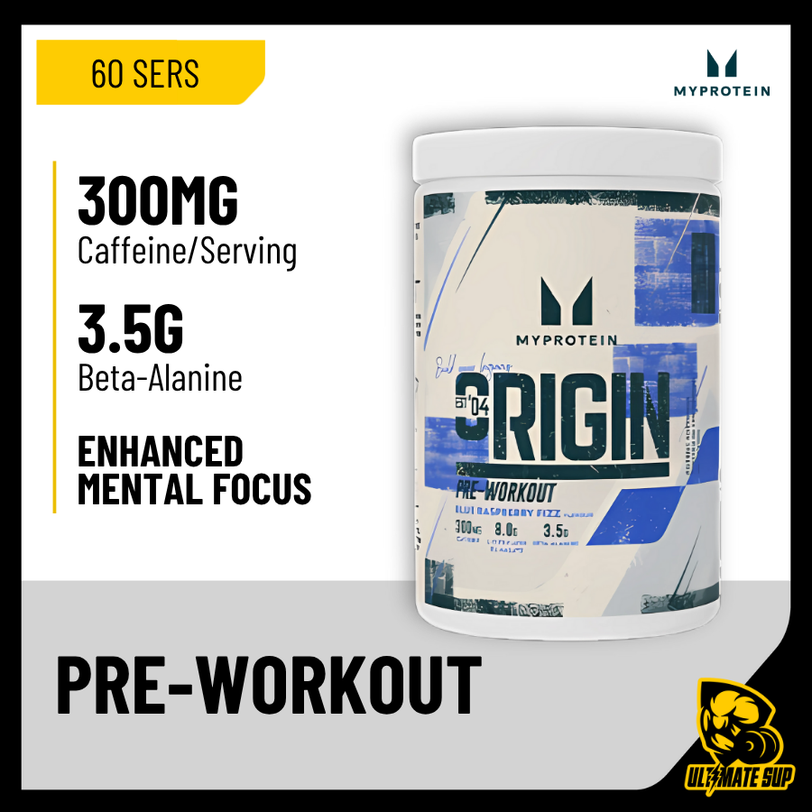 MyProtein, Origin Pre Workout, 60 sers - Ultimate Sup Singapore