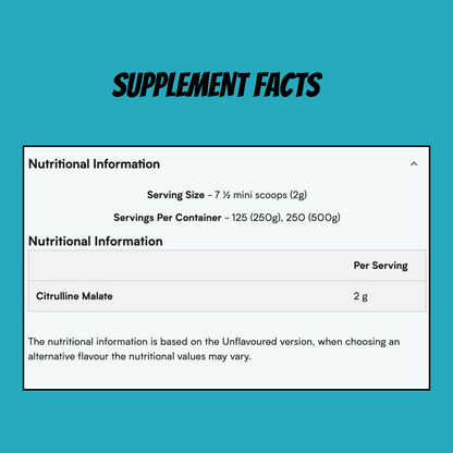 Myprotein 100% Citrulline Malate Powder, Amino Acid Supplement For High-Intensity Exercise, 250g - Ultimate Sup Singapore