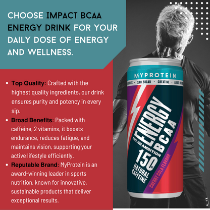 Myprotein, BCAA Energy Drink, 6 cans/box - Ultimate Sup Singapore