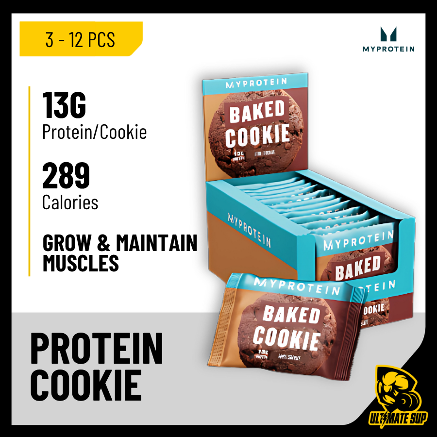 Myprotein Baked Protein Cookie, 3 - 12pcs - Ultimate Sup Singapore