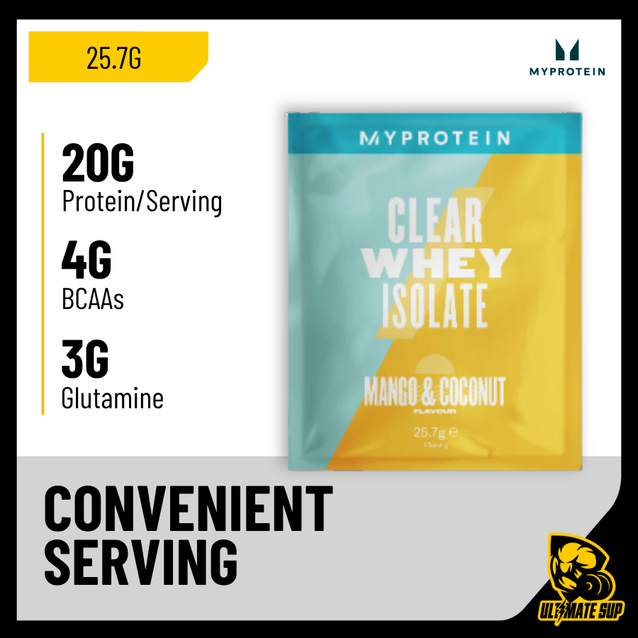 Myprotein Clear Whey Isolate Powder (Sachet) - Ultimate Sup Singapore