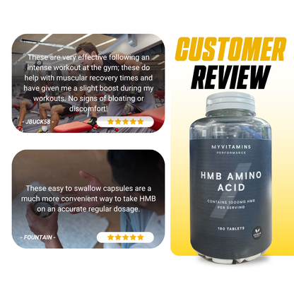 Myprotein HMB Tablets, 1000mg HMB, Supports Muscle Growth, Recovery & Performance 180 tabs - Ultimate Sup Singapore