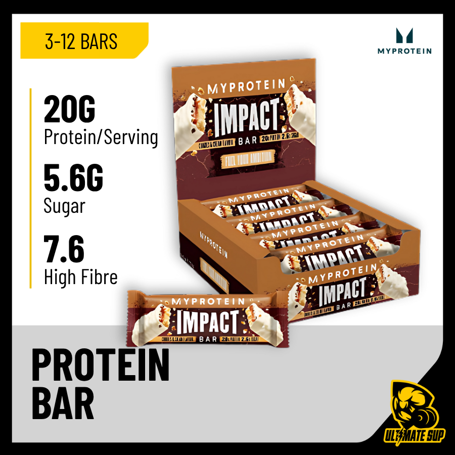 Myprotein Impact Protein Bar, 3-12 bars - Ultimate Sup Singapore