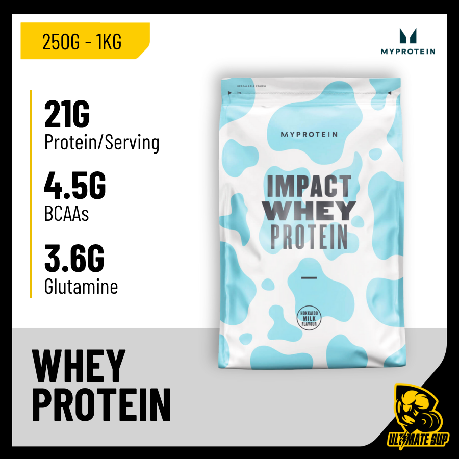 Myprotein, Impact Whey Protein Powder, 250g - 1kg - Ultimate Sup Singapore