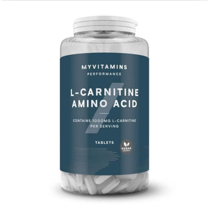 Myprotein L-Carnitine Tablets, 1000mg Carnitine, Amino Acid, Support Fat Burning, Muscle Recovery, 90-180 tablets - Ultimate Sup Singapore