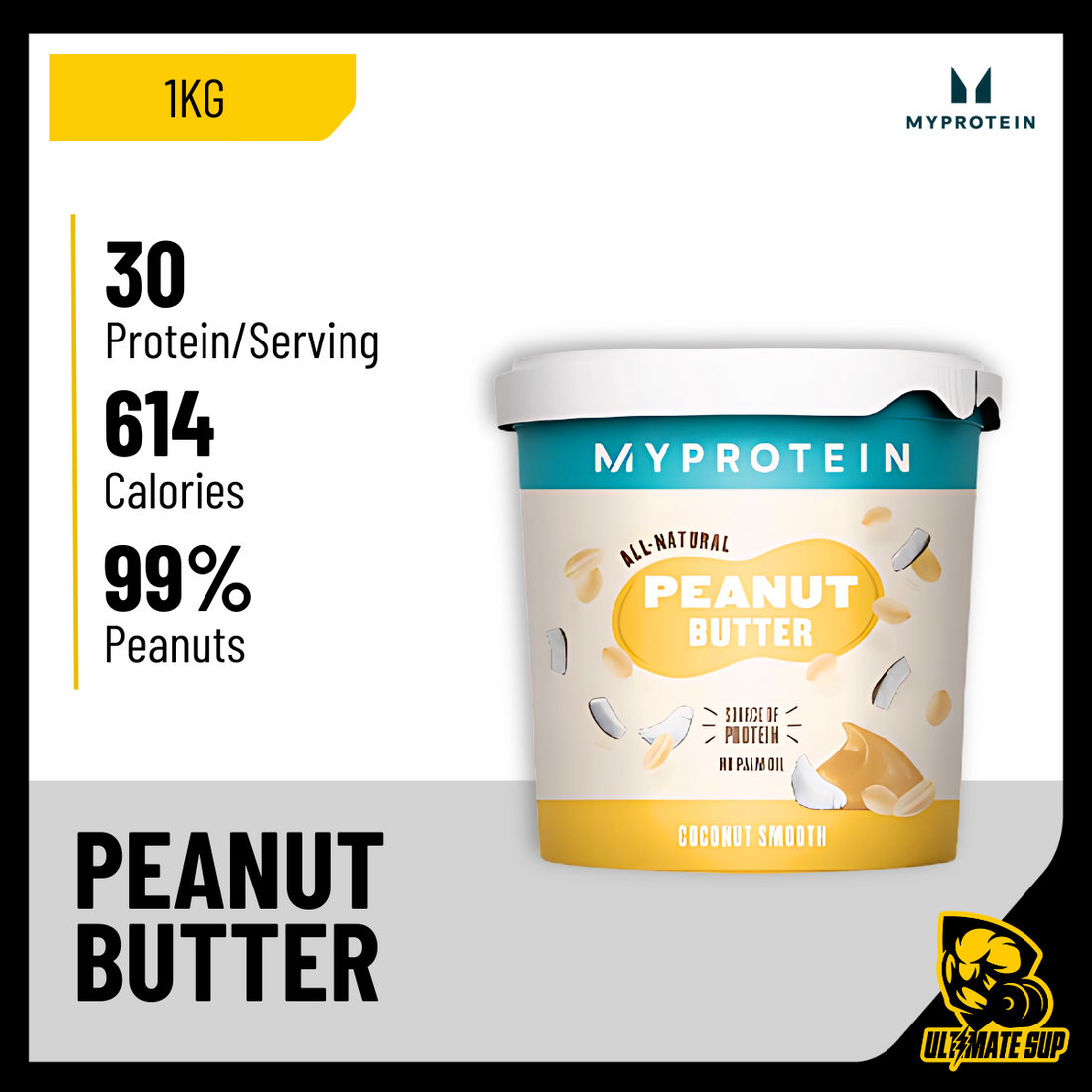 Myprotein Natural Peanut Butter - Ultimate Sup Singapore
